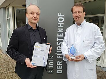 Das Team der Klinik DER FÜRSTENHOF gewinnen den ESPA Innovation Award.