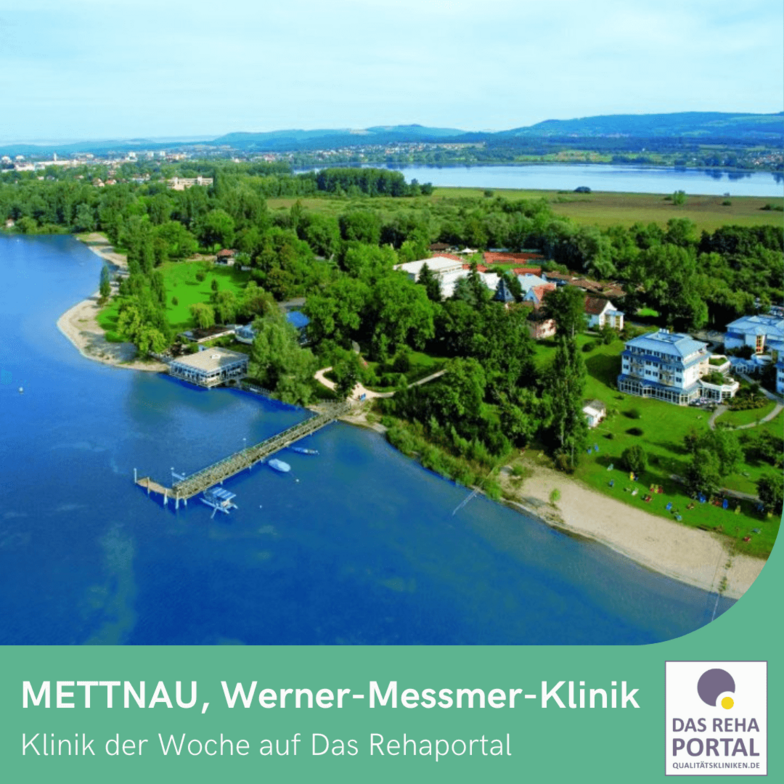 Außenansicht der METTNAU, Werner-Messmer-Klinik in Radolfzell am Bodensee.