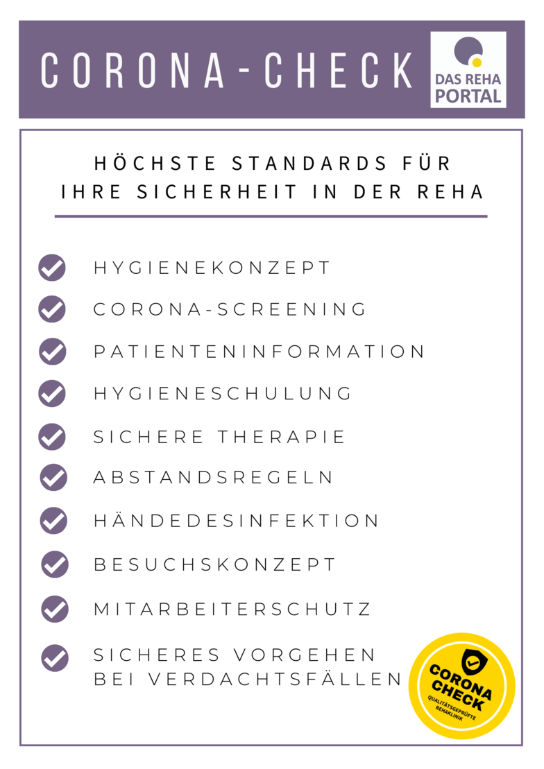 Corona Checkliste des REHAPORTALS.
