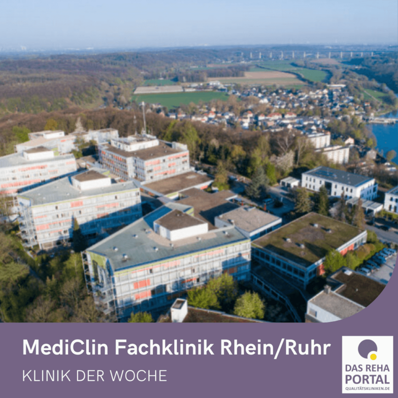 Außenansicht der MediClin Fachklinik Rhein/Ruhr in Essen-Kettwig.