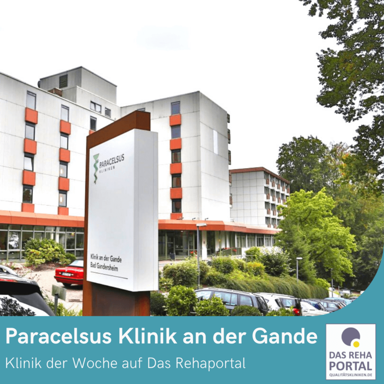 Außenansicht der Paracelsus Klinik an der Gande in Bad Gandersheim.