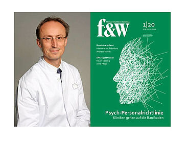 Portrait von Prof. Dr. Matthias Köhler auf Titelblatt der f&w.