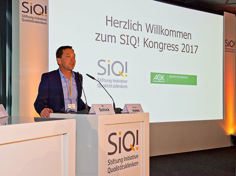 Ralf Kuhlen am Rednerpult beim SIQ! Kongress 2017
