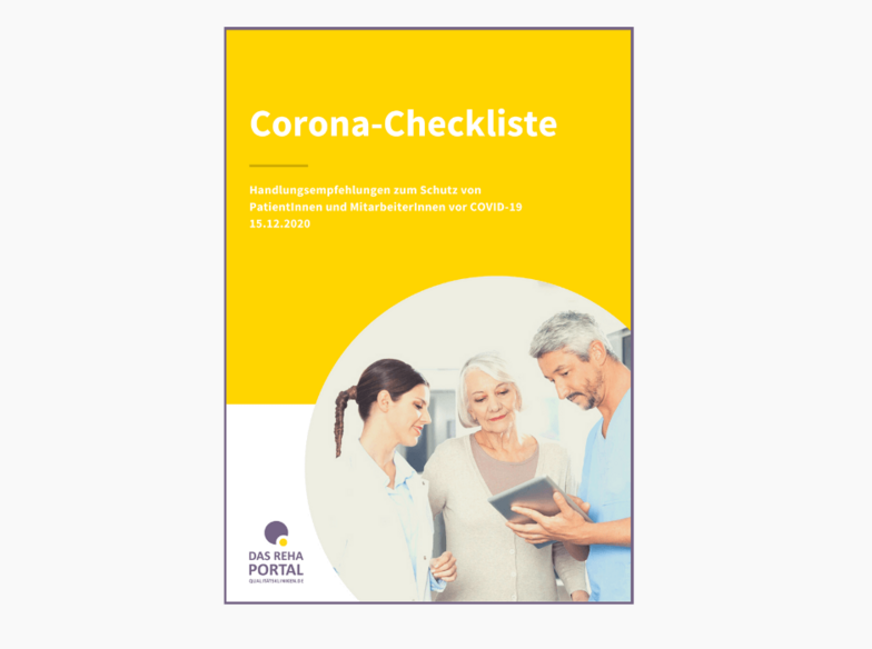 Deckblatt der Corona-Checkliste Kurzfassung