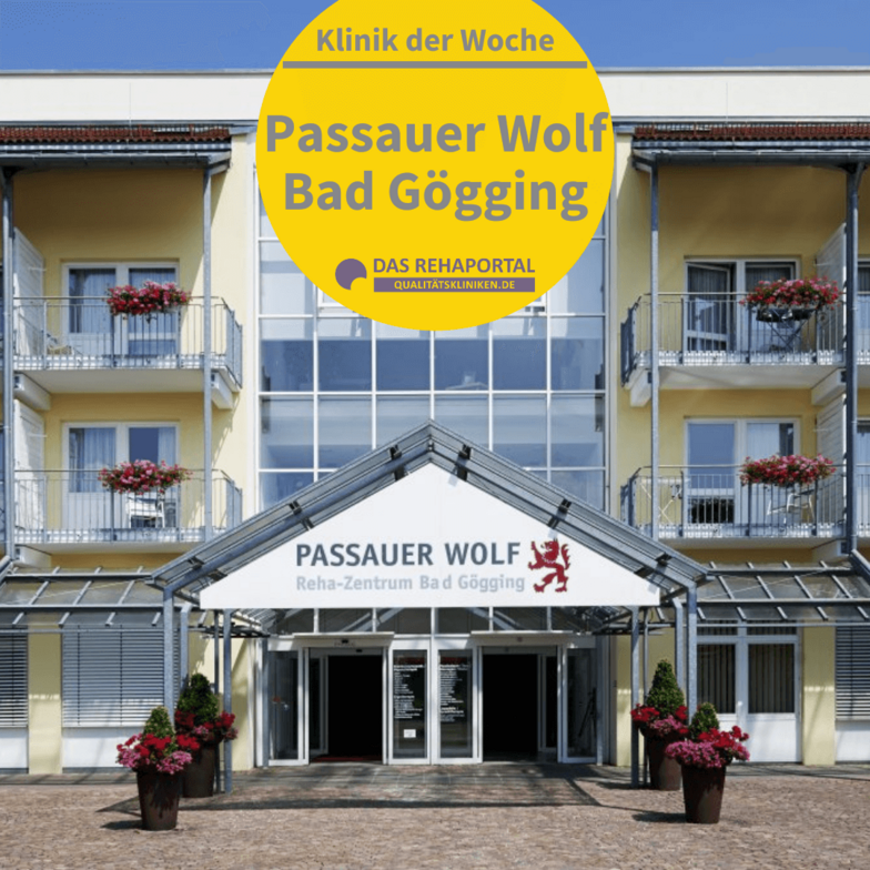 Außenansicht des Passauer Wolf Reha-Zentrum Bad Gögging.