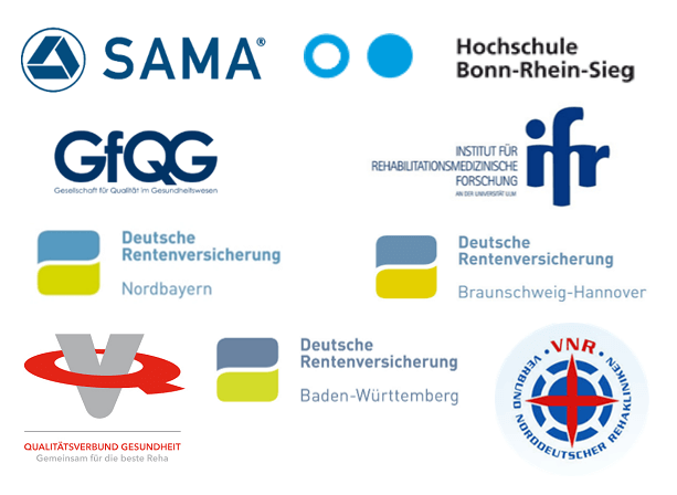 Logos der Beteiligten an der Forschungsgruppe Requamo II.