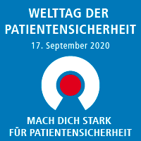 Logo des Welttags der Patientensicherhheit vom Jahr 2020.